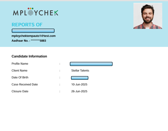 Digital Check Report